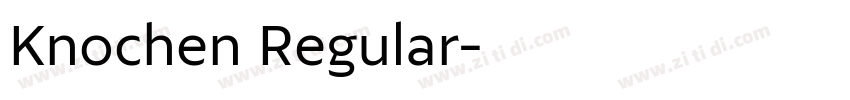 Knochen Regular字体转换